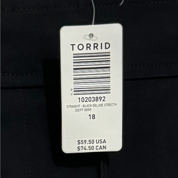 Torrid | Studio Modern Deluxe Stretch | Straight Leg | 18R Black - Picture 6 of 8
